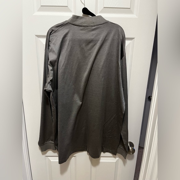 Bugatchi Uomo Silver Long sleeved Mock Neck Men’s Shirt - Picture 10 of 12